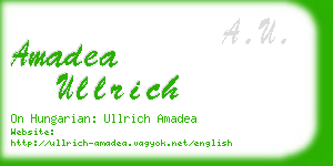 amadea ullrich business card
